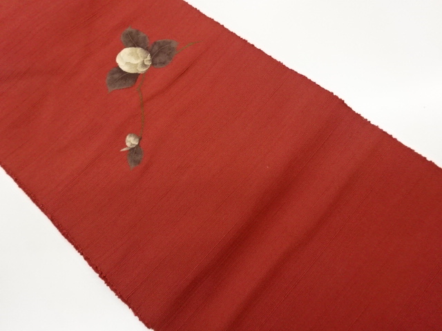 JAPANESE NAGOYA OBI / WOVEN LEAVES